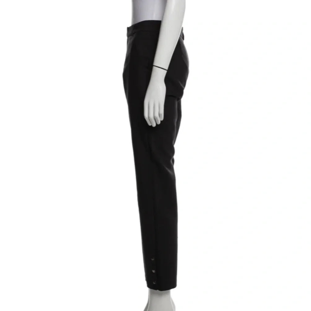 NWT Anine Bing Straight Leg Pant Cotton Stretch Black S - Picture 3 of 15